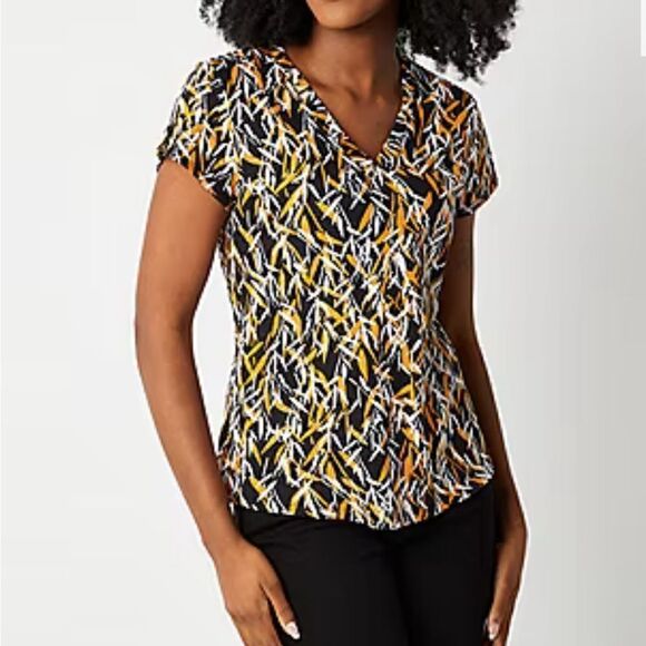 Liz Claiborne Tops - Liz Claiborne Womens V Neck Short Sleeve T-Shirt